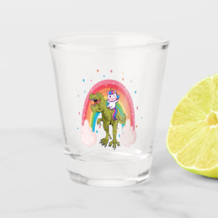 Copo De Shot Dinossauro Andando Unicórn