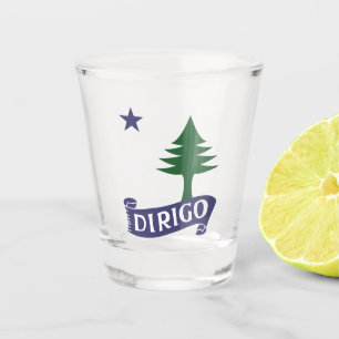 Copo De Shot Dirigo / 1901 Maine Flag