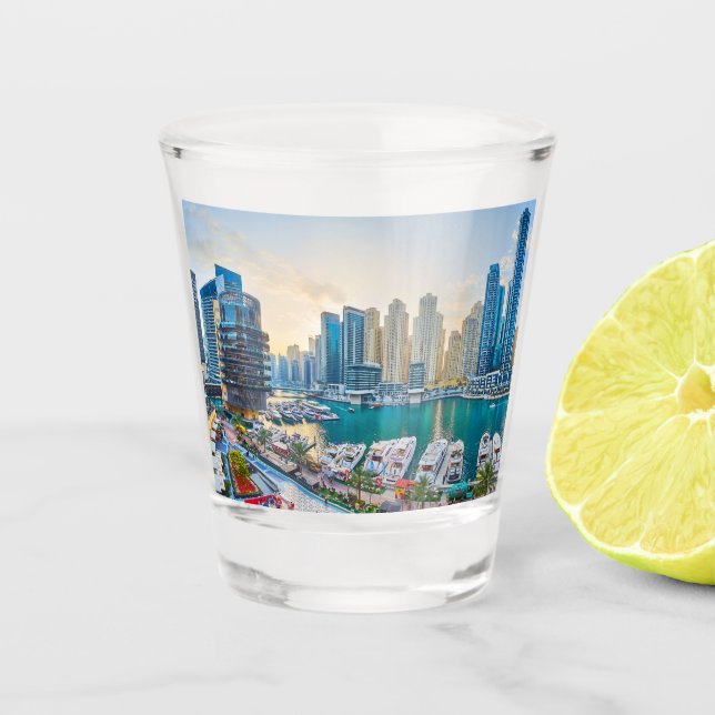 Copo De Shot Discos modernos de Dubai Corniche (Frente)