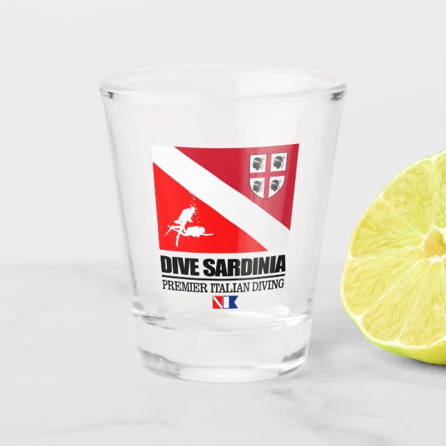 Copo De Shot Dive Sardenha (sq) (Frente)