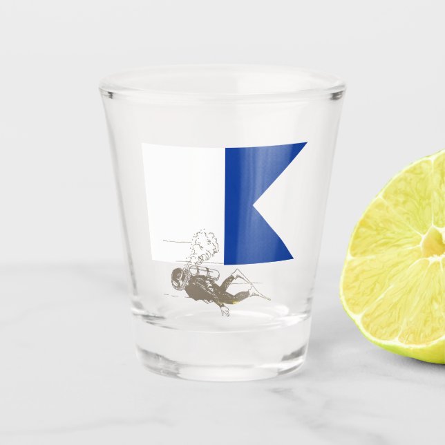 Copo De Shot Diver Down (Frente)