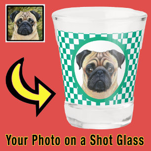 Copo De Shot Diversão Exclusiva Seu Cachorro Pet Foto Personali