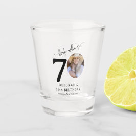Copo De Shot Divertido 'Olha Quem Está Com 70' Estiloso Anivers
