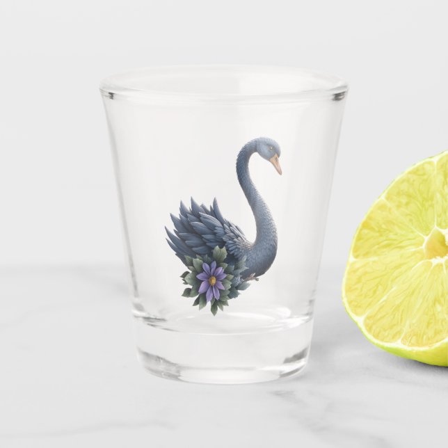 Copo De Shot Dois Corações, Uma Reflexão – Casamento Romântico  (Frente)