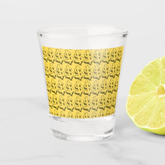 Copo De Shot dolar dourado (Frente)