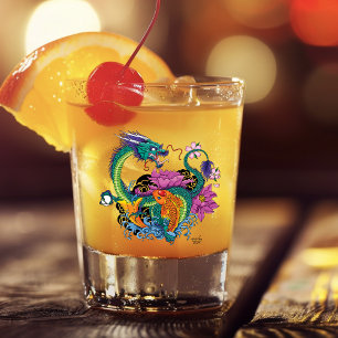 Copo De Shot Dragão de Água Chinês Peixe Koi