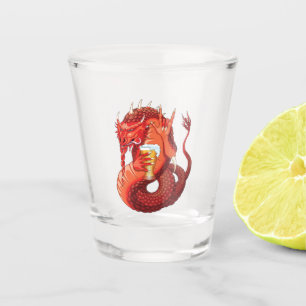 Copo De Shot Dragão de Bebendo de cerveja