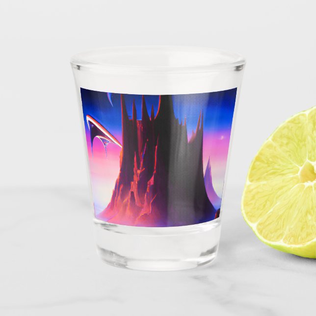 Copo De Shot Dream World Oil Painting (Frente)