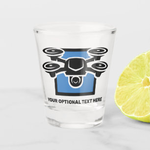 Copo De Shot Drone de Texto Personalizado
