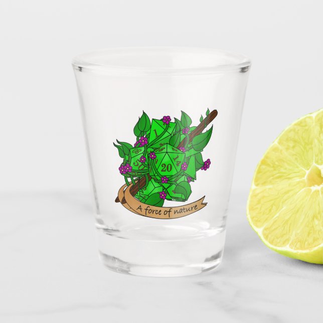Copo De Shot Druid Dice Design (Frente)