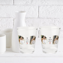 Copo De Shot Duas Fotografias | Feliz Dia dos Namorados | Citaç