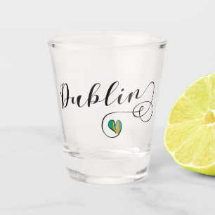 Copo De Shot Dublin Heart Mug, Irlanda
