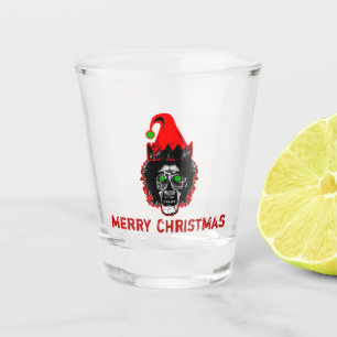 Copo De Shot Duende do zombi do Feliz Natal