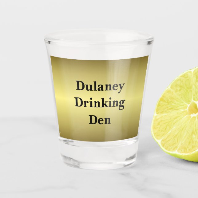 Copo De Shot Dulaney Drinking Den Dourado (Frente)