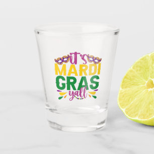 Copo De Shot É Mardi Gras Y'all Engraçado Festa de Carnaval