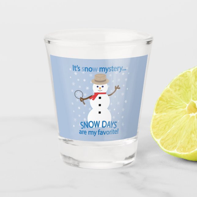 Copo De Shot É o detetive misterioso Snowman. (Frente)
