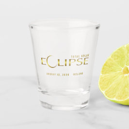 Copo De Shot Eclipse celestial comemorativo souvenir Islândia