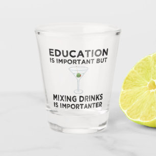 Copo De Shot Educação É Importante Misturar Bebidas