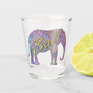 Copo De Shot Elefante de Batik Florestal Encantado