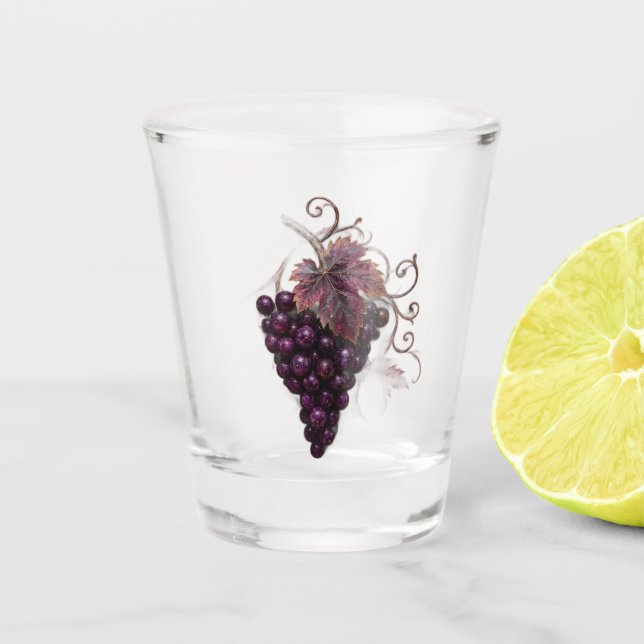 Copo De Shot Elegância do Vinhedo Real (Frente)