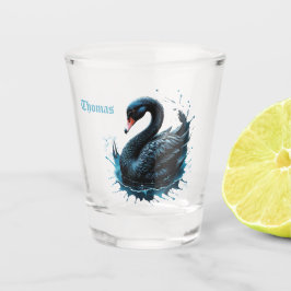 Copo De Shot Elegância em movimento, o cisne negro,