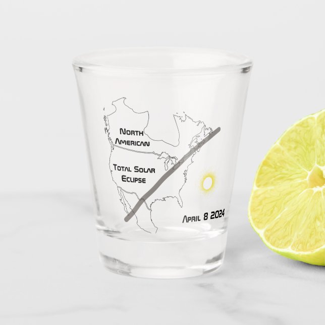 Copo De Shot Elipse solar total (Frente)