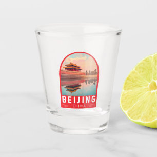 Copo De Shot Emblema de Arte de Viagem de Pequim China