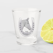 Emblema de Silvery Horse e Ferradura Personalizado