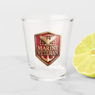 Copo De Shot Emblema do Logotipo de Veterano do Corpo de Fuzile