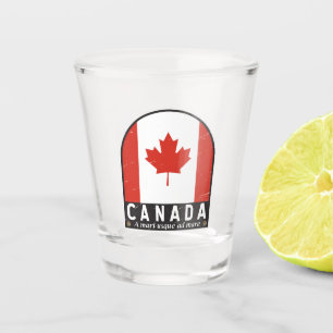 Copo De Shot Emblema emblem aflorado no Canadá