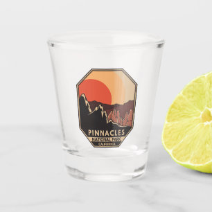 Copo De Shot Emblema Retroativo Mínimo do Parque Nacional Pinna