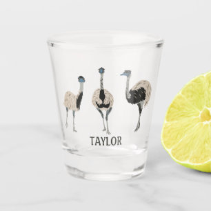 Copo De Shot Emus Bird Personalizados