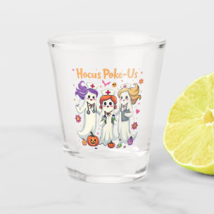 Copo De Shot Enfermagem de Spoke, Fantasma de Halloween Spooky