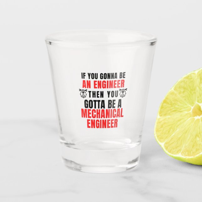 Copo De Shot Engenheiro MECÂNICO (Frente)