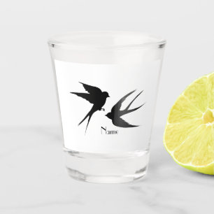 Copo De Shot Engolir Aves Silhouettes Thunder_Cove  