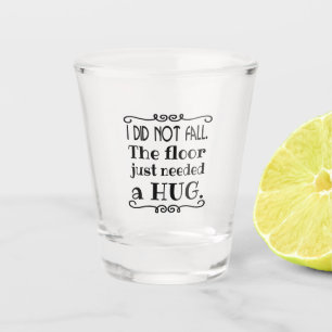 Copo De Shot Engraçado Desculpe por Cair Cote