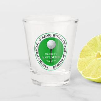 Copo De Shot Engraçado Golfe Golfista Ball Tee Rocks