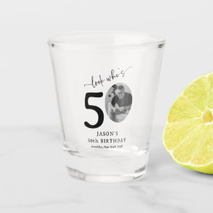 Copo De Shot Engraçado "Olha quem tem 50" Na moda 50º aniversár