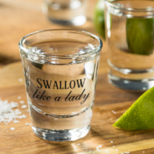 Copo De Shot Engula Como uma Dama Humor Divertido