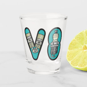 Copo De Shot Entusiasta de Carros Petrolhead V8