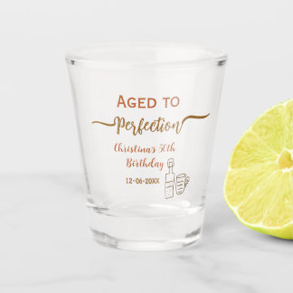 Copo De Shot envelhecido à perfeição 50º aniversário nome vinho