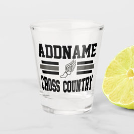 Copo De Shot Equipe de corrida de cross country ADD NOME person