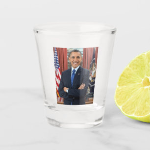 Copo De Shot Escritório Oval Oficial Retrato Presidente Obama