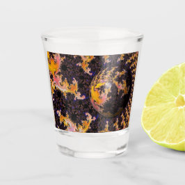 Copo De Shot Esfera de Tempestade de Fogo Fractal