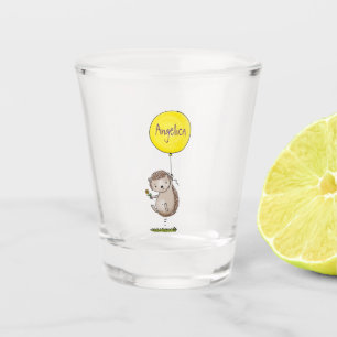 Copo De Shot Espelho de ouriço e desenho de balão
