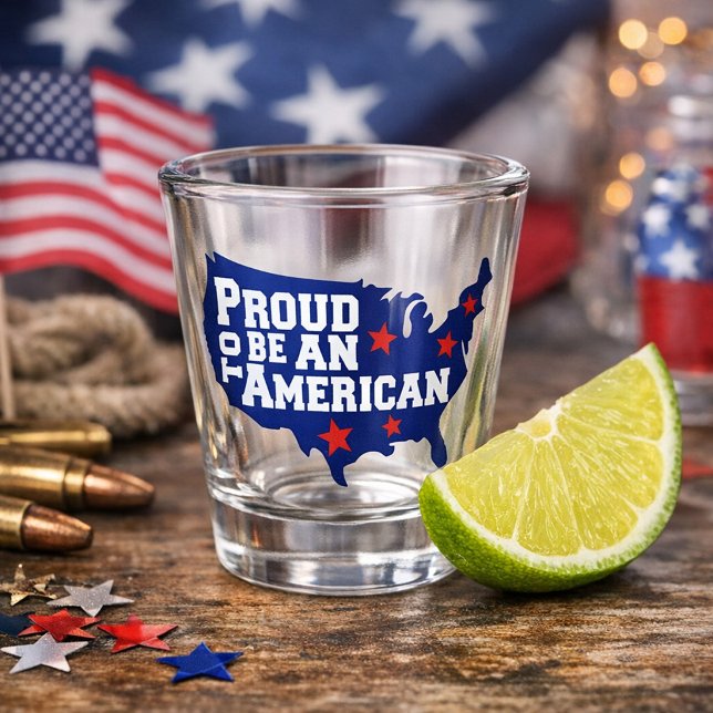 Copo De Shot Espírito Americano Orgulhoso (Criador carregado)