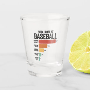 Copo De Shot Esportes Engraçados De Baseball Por Que Eu Perder