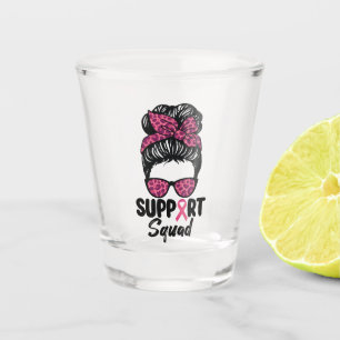 Copo De Shot Esquadrão de Apoio Coque Desgrenhado Rosa Guerreir