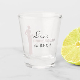 Copo De Shot Esquadrão de Noivas | Balneira Rosa Quente Bridesm