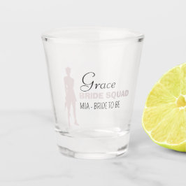 Copo De Shot Esquadrão de Noivas | Balneira Rosa Quente Bridesm